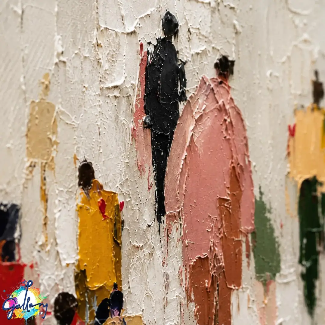 Textured Crowd Art Collection