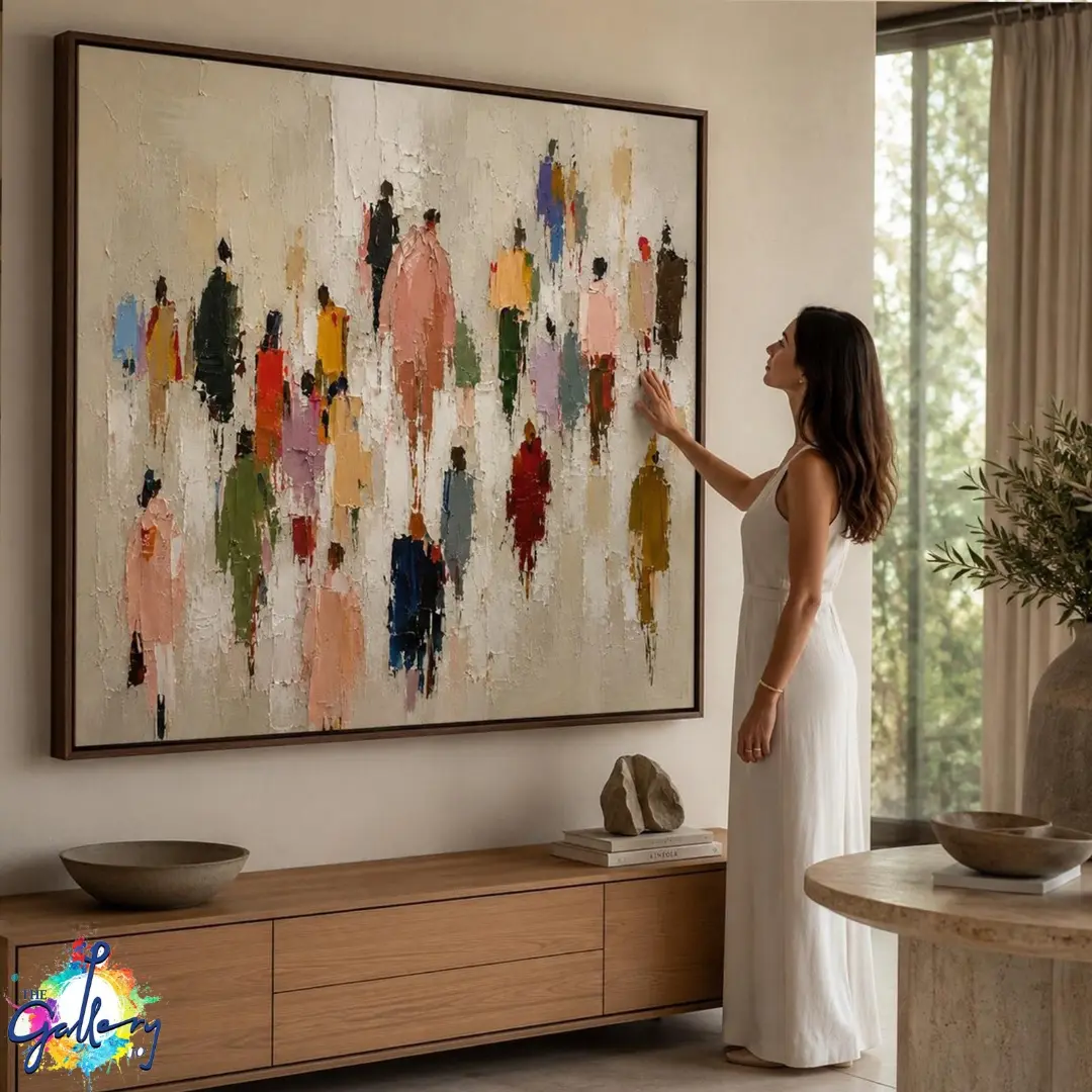 Textured Crowd Art Collection