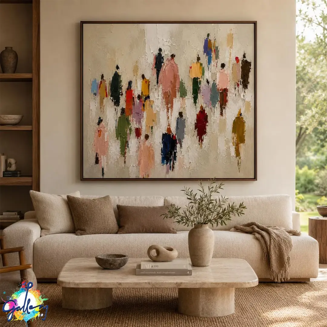 Textured Crowd Art Collection